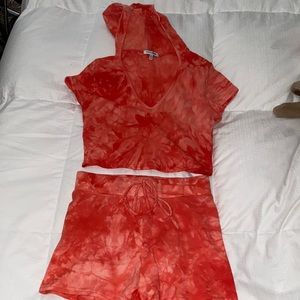 Two piece short set.